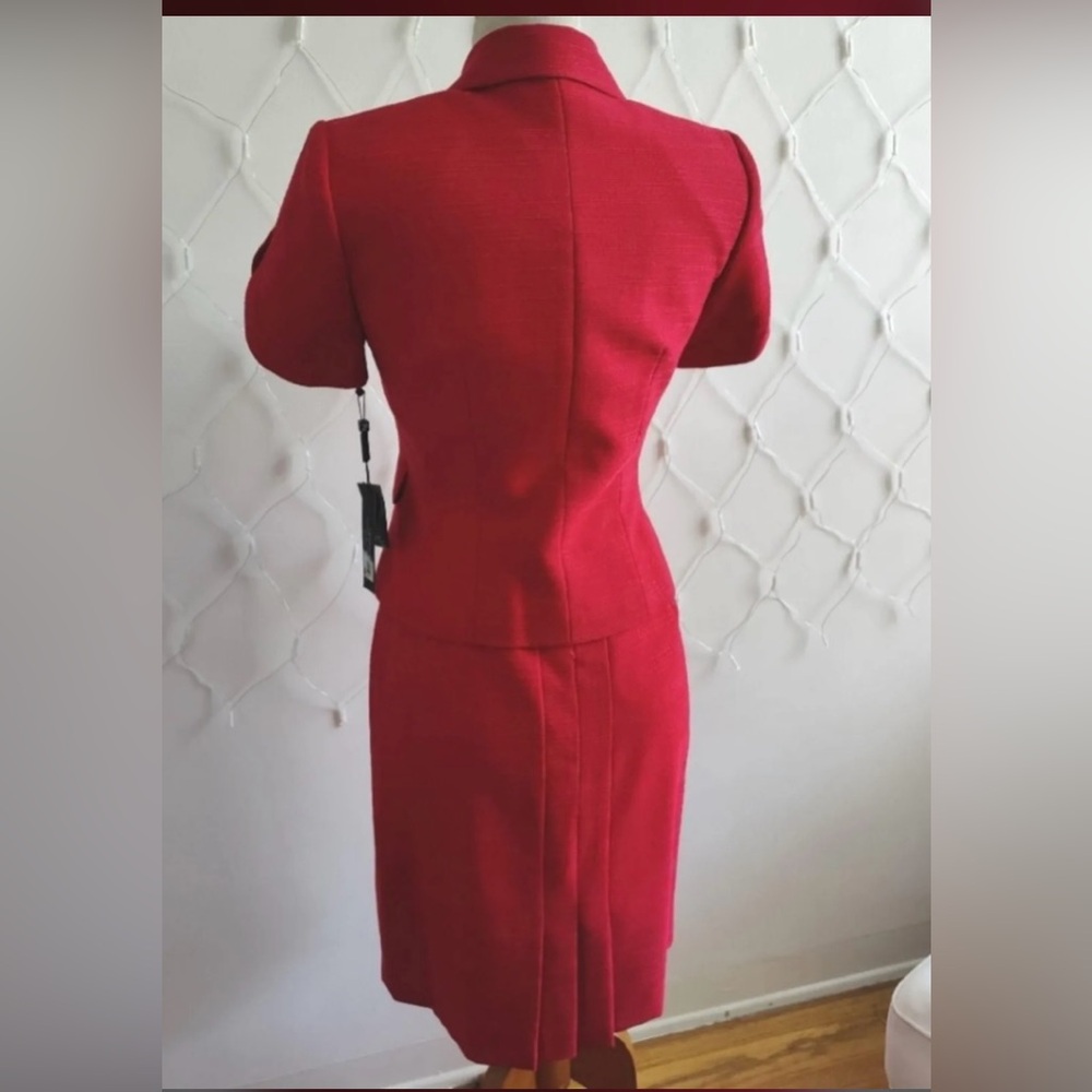 Elegant Red Skirt Suit - Picture 6 of 6